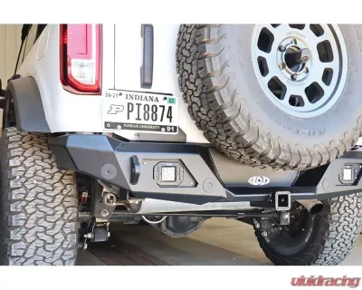 LoD Offroad Rear License Plate Door Mount Black Powder Coated Ford Bronco 2021-2022 - BLP2101