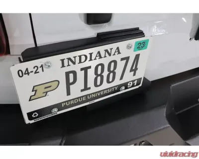 LoD Offroad Rear License Plate Door Mount Black Powder Coated Ford Bronco 2021-2022 - BLP2101