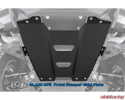LOD Black Ops Front Bumper Skid Plate Bare Steel Ford Bronco 2021-2022 - BSP2100