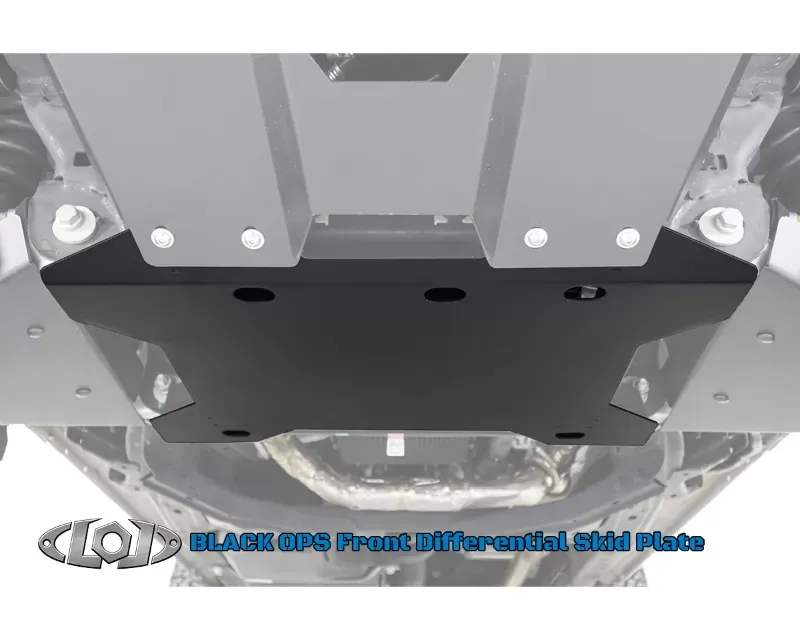 LOD Black Ops Front Differential Skid Plate Bare Steel Ford Bronco 2021-2022 - BSP2102
