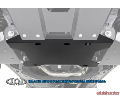 LOD Black Ops Front Differential Skid Plate Black Powder Coated Ford Bronco 2021-2022 - BSP2103