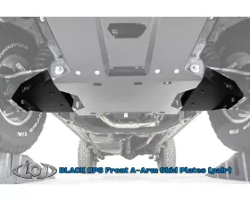 LOD Black Ops Front A-Arm Skid Plates Pair Bare Steel Ford Bronco 2021-2022