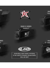 LOD Rear Signature Series Bumper Compatiable With Reverse Sensors Black Texture Chevrolet Silverado 2500 | 3500 2015-2019                                     - CRB1005 - Image 6