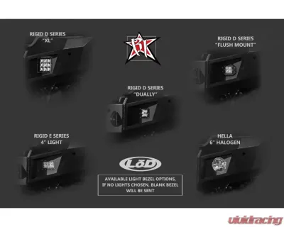 LOD Rear Signature Series Bumper Compatiable With Reverse Sensors Black Texture Chevrolet Silverado 2500 | 3500 2015-2019 - CRB1005