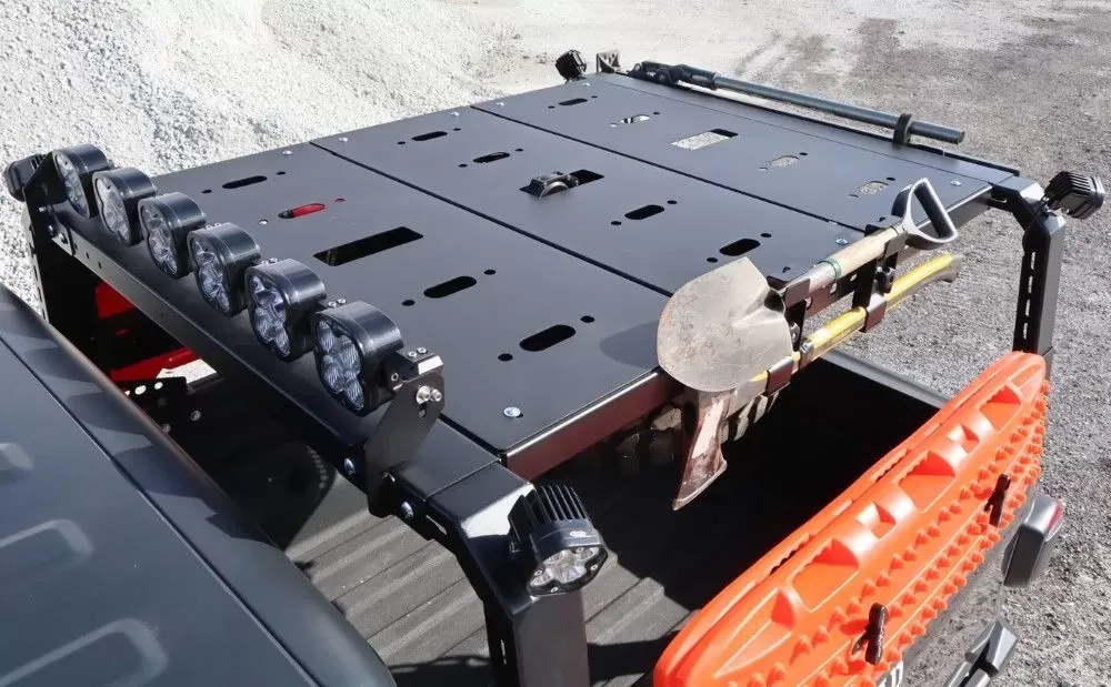 LoD Offroad Black Ops Bed Rack Black Powder Coated Floor Kit Jeep Gladiator JT Destroyer 4-Door 2020-2022 - JFK2021