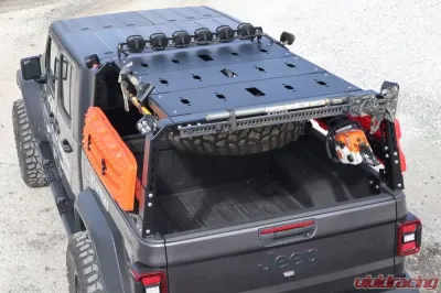 LoD Offroad Black Ops Bed Rack Black Powder Coated Floor Kit Jeep Gladiator JT Destroyer 4-Door 2020-2022 - JFK2021