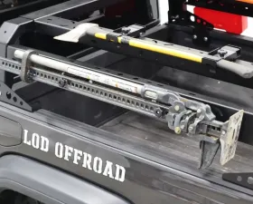 LoD Offroad Black Ops Bed Rack Black Powder Coated Hi-Lift Jack Mount Jeep Gladiator JT Destroyer 4-Door 2020-2022