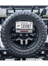 LOD Spare Tire License Plate Relocation Kit New Release Black Texture Jeep JL Wrangler 2018-2022                                     - JLP1811 - Image 3