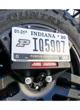 LOD Spare Tire License Plate Relocation Kit New Release Black Texture Jeep JL Wrangler 2018-2022                                     - JLP1811 - Image 3