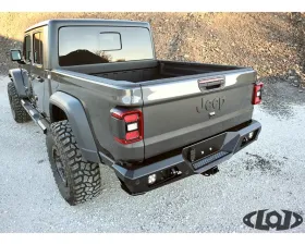 LOD Destroyer Rear Bumper Black Powder Coated Jeep Gladiator 2020-2022