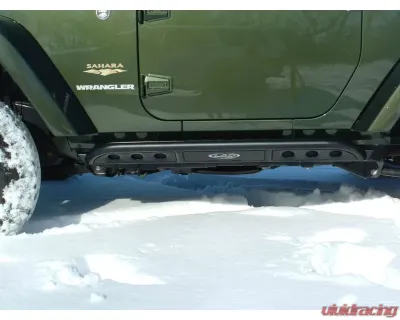 LOD Frame Mounted 2 Door Rocksliders Black Powder Coated Jeep JK Wrangler 2007-2017 - JRS0721