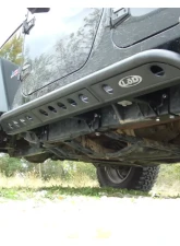 LOD Unlimited Frame Mounted 4 Door Rocksliders Black Powder Coated Jeep JK Wrangler 2007-2017                                     - JRS0741 - Image 6
