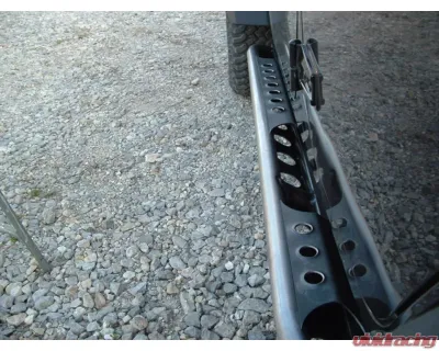 LOD Unlimited Frame Mounted 4 Door Rocksliders Black Powder Coated Jeep JK Wrangler 2007-2017 - JRS0741