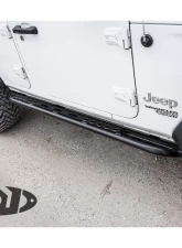 LOD Signature Series Frame Mounted 4 Door Rocksliders Black Powder Coated Jeep JL Wrangler 2018-2022                                     - JRS1841 - Image 2