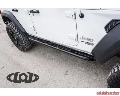 LOD Signature Series Frame Mounted 4 Door Rocksliders Black Powder Coated Jeep JL Wrangler 2018-2022 - JRS1841