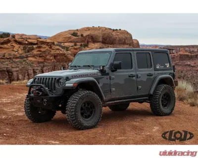 LOD Signature Series Frame Mounted 4 Door Rocksliders Black Powder Coated Jeep JL Wrangler 2018-2022 - JRS1841