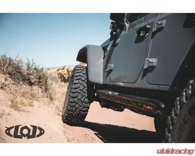 LOD Signature Series Frame Mounted 4 Door Rocksliders Black Powder Coated Jeep JL Wrangler 2018-2022 - JRS1841