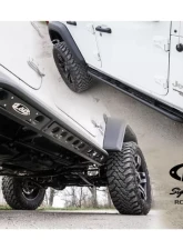 LOD Signature Series Frame Mounted 4 Door Rocksliders Black Powder Coated Jeep JL Wrangler 2018-2022                                     - JRS1841 - Image 16