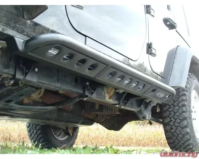 LOD Signature Series Frame Mounted 4 Door Rocksliders Black Powder Coated Jeep JL Wrangler 2018-2022 - JRS1841