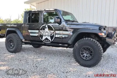 LoD Offroad Bare Steel Destroyer 4-Door Rocksliders Jeep JT Gladiator 2020-2022 - JRS2004
