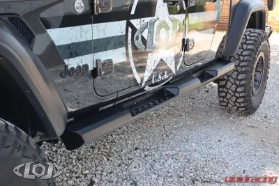 LoD Offroad Black Powder Coated Destroyer 4-Door Rocksliders Jeep JT Gladiator 2020-2022 - JRS2014