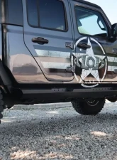 LoD Offroad Black Powder Coated Destroyer 4-Door Rocksliders Jeep JT Gladiator 2020-2022                                     - JRS2014 - Image 2