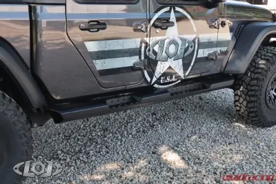LoD Offroad Black Powder Coated Destroyer 4-Door Rocksliders Jeep JT Gladiator 2020-2022 - JRS2014
