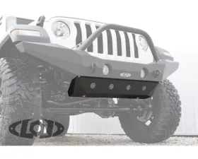 LOD Destroyer Front Bumper Skid Plate Black Texture Jeep JK | JL Wrangler 2007-2022