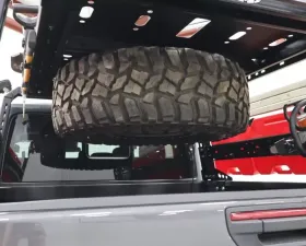 LoD Offroad Black Ops Bed Rack Black Powder Coated Tire Carrier Mount Jeep Gladiator JT Destroyer 4-Door 2020-2022
