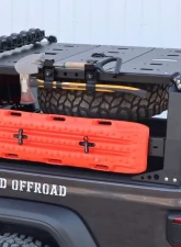 LoD Offroad Black Ops Bed Rack Black Powder Coated Tire Carrier Mount Jeep Gladiator JT Destroyer 4-Door 2020-2022                                     - JTC2021 - Image 3