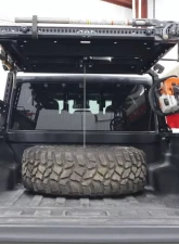 LoD Offroad Black Ops Bed Rack Black Powder Coated Tire Carrier Mount Jeep Gladiator JT Destroyer 4-Door 2020-2022                                     - JTC2021 - Image 5