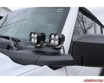 LOD Bare Steel Black Ops Double A Pillar Base Light Mount Ford Bronco 2021-2022 - BLM2100