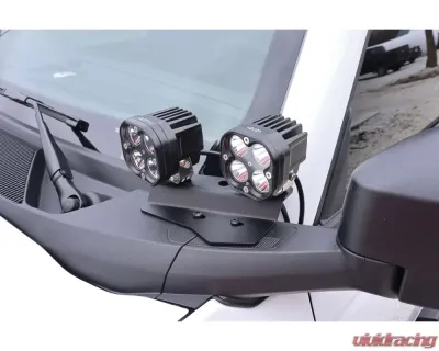 LOD Bare Steel Black Ops Double A Pillar Base Light Mount Ford Bronco 2021-2022 - BLM2100