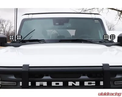 LOD Bare Steel Black Ops Double A Pillar Base Light Mount Ford Bronco 2021-2022 - BLM2100