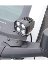 LOD Black Texture Black Ops Single A Pillar Base Light Mount Ford Bronco 2021-2022                                     - BLM2103 - Image 5