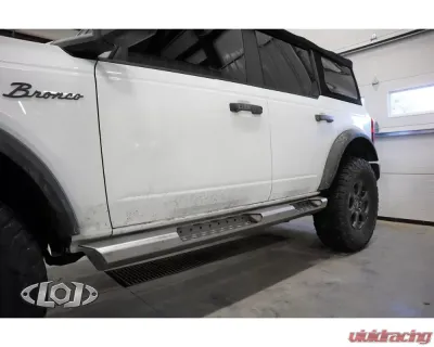 LOD Bare Steel Destroyer 4 Door Rocksliders Ford Bronco 2021-2022 - BRS2104