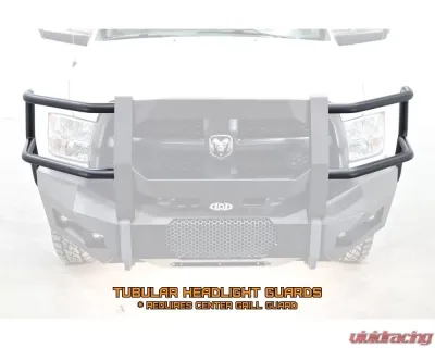 LOD Destroyer Tubular Headlight Guards (Requires Center Grill Guard) Dodge 2500 | 3500 2010-2018 - DHG1001