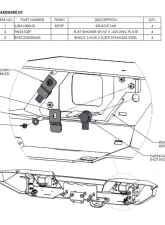 LOD Rear Bumper Parking Sensor Mounting Kit Jeep JL Wrangler 2018-2022                                     - JBA1801 - Image 3