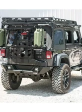 LOD Bare Steel Destroyer Shorty Rear Bumper w/ Tire Carrier Jeep JK Wrangler 2007-2017                                     - JBC0700 - Image 18