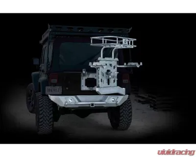 LOD Bare Steel Destroyer Shorty Rear Bumper w/ Tire Carrier Jeep JK Wrangler 2007-2017 - JBC0700