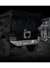 LOD Bare Steel Destroyer Shorty Rear Bumper w/ Tire Carrier Jeep JK Wrangler 2007-2017                                     - JBC0700 - Image 16