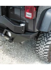 LOD Bare Steel Destroyer Shorty Rear Bumper w/ Tire Carrier Jeep JK Wrangler 2007-2017                                     - JBC0700 - Image 4