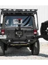 LOD Bare Steel Destroyer Shorty Rear Bumper w/ Tire Carrier Jeep JK Wrangler 2007-2017                                     - JBC0700 - Image 5
