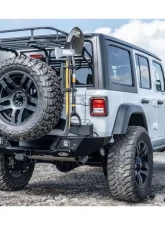 LOD Black Texture Destroyer Shorty Rear Bumper  w/ Tire Carrier Jeep JL Wrangler 2018-2022                                     - JBC1801 - Image 20