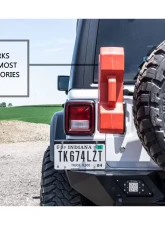 LOD Black Texture Destroyer Shorty Rear Bumper  w/ Tire Carrier Jeep JL Wrangler 2018-2022                                     - JBC1801 - Image 11