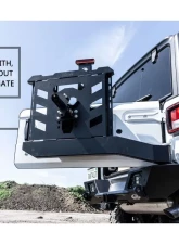 LOD Black Texture Destroyer Shorty Rear Bumper  w/ Tire Carrier Jeep JL Wrangler 2018-2022                                     - JBC1801 - Image 5