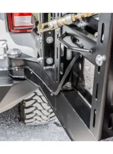 LOD Black Texture Destroyer Shorty Rear Bumper  w/ Tire Carrier Jeep JL Wrangler 2018-2022                                     - JBC1801 - Image 8