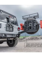 LOD Black Texture Destroyer Full Width Rear Bumper  w/ Tire Carrier Jeep JL Wrangler 2018-2022                                     - JBC1841 - Image 11