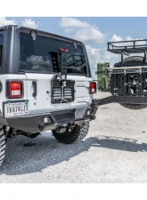 LOD Black Texture Destroyer Full Width Rear Bumper  w/ Tire Carrier Jeep JL Wrangler 2018-2022                                     - JBC1841 - Image 2