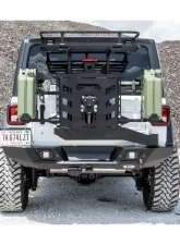 LOD Black Texture Destroyer Full Width Rear Bumper  w/ Tire Carrier Jeep JL Wrangler 2018-2022                                     - JBC1841 - Image 4